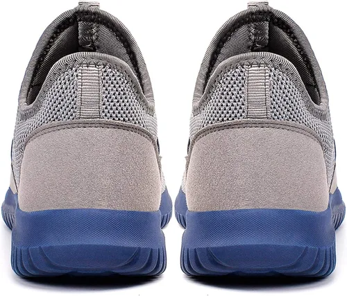 Vista 4 de QANSI - Tenis para hombre sin cordones, ligeros, para correr, caminar, gimnasio
