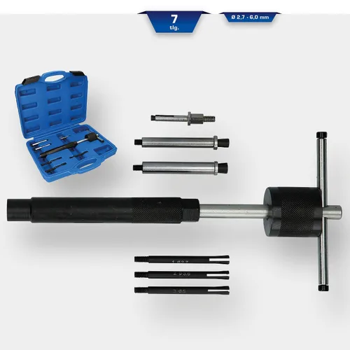 Vista 2 de BRILLIANT TOOLS BT561010 - Juego de extractores de bujías incandescentes 7 piezas [Desarrollado por KS Tools]