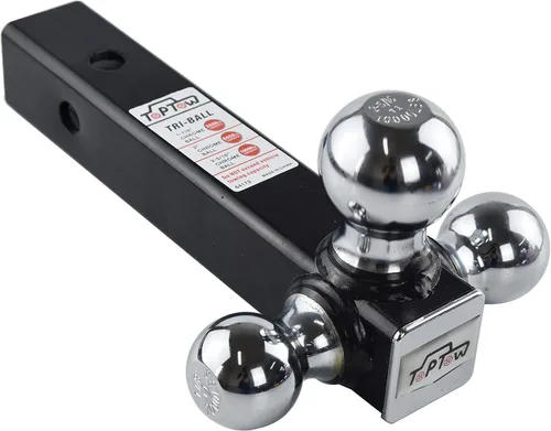 Vista 5 de TOPTOW 64173HP - Soporte de enganche de remolque con pasador de enganche de 5/8 pulgadas, bolas cromadas, se adapta a receptores de enganche de 2