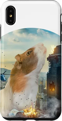 Vista 7 de iPhone 15 Divertido y lindo conejillo de indias es salvaje en el caso de Navidad
