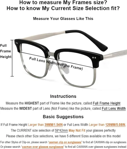 Vista 4 de Gafas de sol polarizadas con clip de metal abatible sin borde para gafas de prescripción