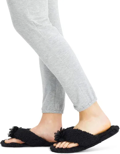 Vista 7 de Jessica Simpson - Pantuflas de espuma viscoelástica, afelpadas, para mujer, con suela antideslizante