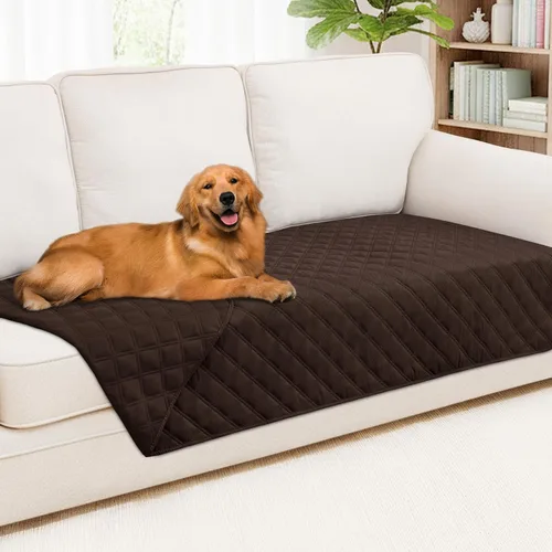 Vista 91 de Smiry Funda Impermeable para Cama de Perro Manta para Mascotas, Manta Suave y Lavable para Perros para Muebles Cama Sofá Sofá Reversible, a Cuadros