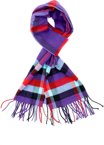 Vista 108 de Bufanda de invierno Achillea suave y cálida, de tartán, a cuadros, de cachemira, unisex