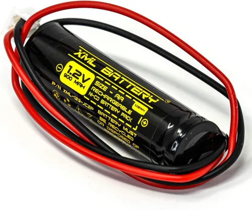 Vista 2 de 1.2v 900mAh Unitech AA900mAh AA BST DAA900BT D-AA900BT Ni-CD Batería Recargable Reemplazo para Señal de Salida Luz de Emergencia