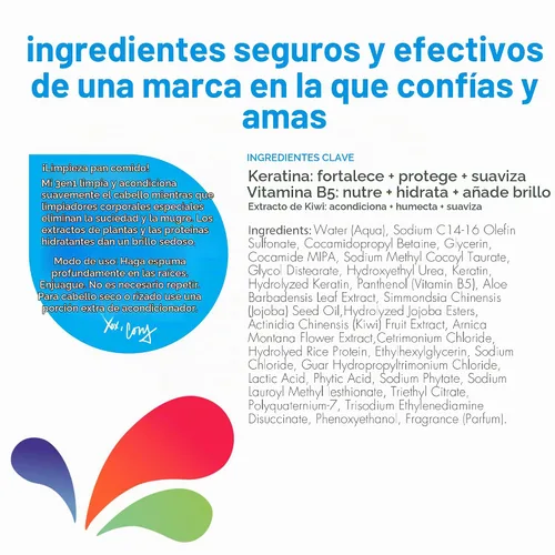 Vista 2 de SoCozy 3 en 1 Champú + acondicionador + lavado de cuerpo mango-go, 10.5 onzas