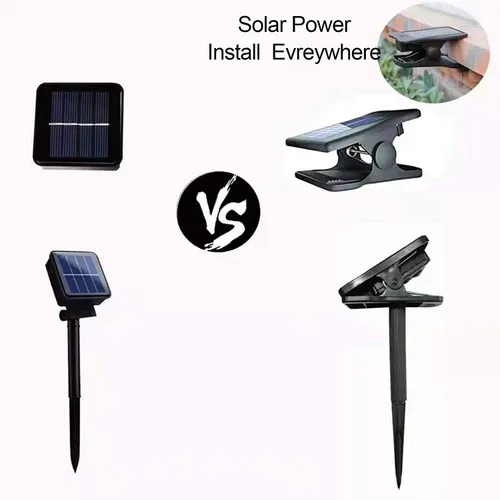 Vista 3 de 1 paquete de 8 modos de luces de cascada, luces solares de luciérnaga de 10 hebras, 200 luces LED impermeables de cascada (sin regadera) para Blanco