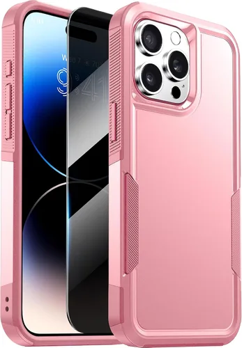 Vista 60 de Diaclara Funda diseñada para iPhone 12/iPhone 12 Pro, [con protector de pantalla de privacidad] [antiespía]