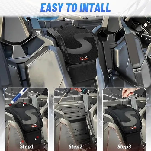 Vista 7 de StarknightMT 2020-2025 Bolsa de almacenamiento PRO XP 1680D impermeable Bolsa central Compatible con Polaris RZR PRO XP/XP 4 2020 2021 2022 2023