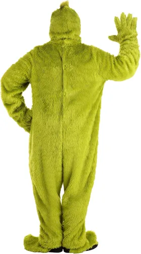 Vista 4 de Dr. Seuss Grinch - Disfraz de cara abierta para adultos