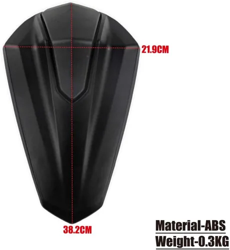 Vista 2 de Para Ninja 400 Z400, accesorios de motocicleta, cubierta trasera para asiento de pasajero trasero (grano de carbono)