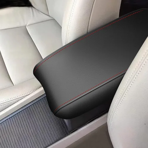 Vista 8 de AOMSAZTO Reposabrazos de Altura para Honda Civic 2006-2011 Negro de Cuero Central