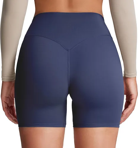 Vista 11 de Aoxjox Pantalones cortos Metamorph Deep V de 6" Azul (Cascade Blue)
