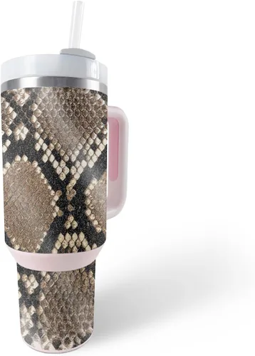 Vista 29 de MightySkins - Vaso con purpurina brillante compatible con Stanley The Quencher H2.0 FlowState de 40 onzas, parte trasera de cascabel, acabado