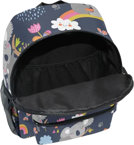 Vista 5 de Pfrewn Mochila preescolar para niños y niñas, con correa para el pecho, Koala, Classic