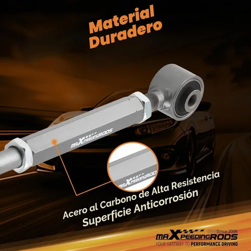 Vista 3 de maXpeedingrods Brazo de control superior trasero ajustable para Chrysler Sebring 07-10 Para Dodge Journey Avenger 2008-2010, 1 par de brazos