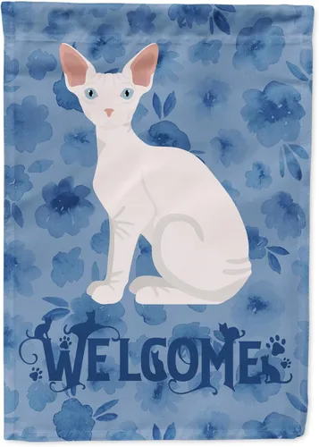Vista 27 de Caroline's Treasures CK5005GF Bandera de bienvenida de gato abisinio para buzón, bandera decorativa para patio exterior, obras de arte de patio