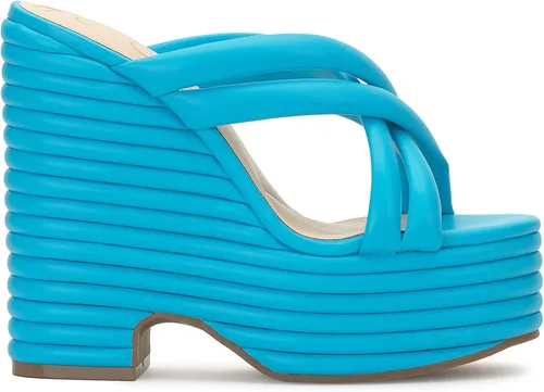 Vista 8 de Jessica Simpson Sandalias de cuña Citlali de piel sintética para mujer