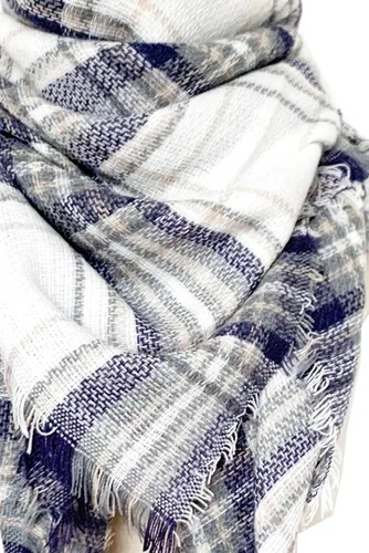 Vista 58 de Wander Agio - Bufanda envolvente con diseño a cuadros o triangular para mujer, cálida y larga, de punto, sensación de cachemira, chal