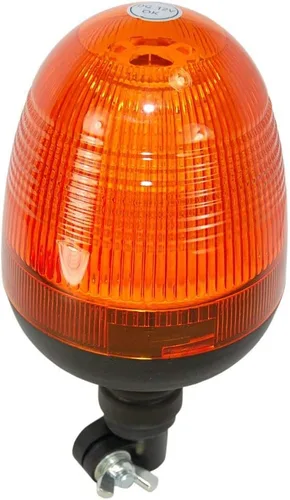 Vista 3 de HQRP 12V Flexible Montaje en Tubo de Seguridad Bajo Perfil Ámbar Baliza Luz de Advertencia Estroboscópica Cargador sobre orugas/Bulldozer