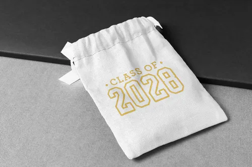 Vista 9 de Class of 2028 Iron On Decal, Senior Class Shirt Patch, Heat Transfer, HTV Graphic Tshirt Sticker, DIY Crafts, Pick Size Color, Iron-On Almost Black