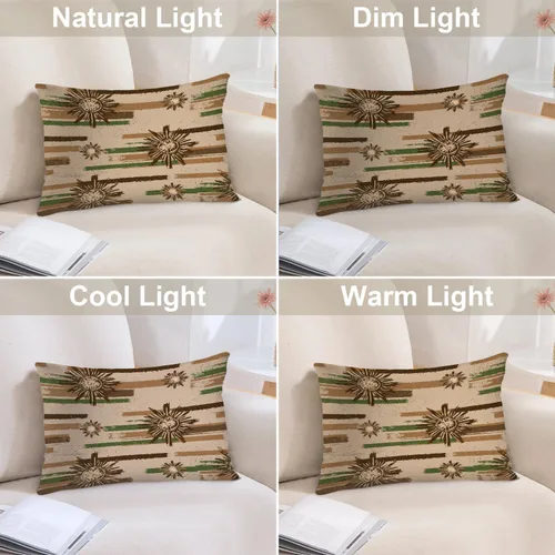 Vista 179 de Batmerry Autumn Pumpkin Templeton Throw Pillow Covers, Green Leaves Paths Forests Decorative Pillow Covers Digital Printing Blended for Couch Sofa