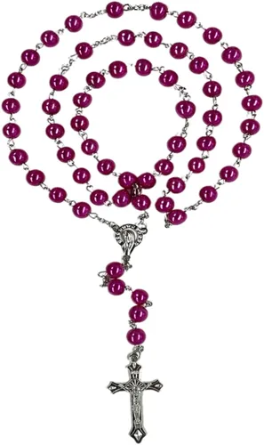 Vista 13 de First Communion Rosarys for Girls and Boys, RosaryBeads Catholic for Men, Women, Rosary Necklace as Gifts for Mother, Grandmother, Elders