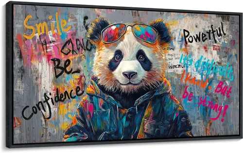 Vista 8 de JEAWA Arte de Pared en Lienzo Grande - Pintura Abstracta de 24x48 Pulgadas en Tela, Imágenes Texturizadas de Montañas como Regalos para Amigos