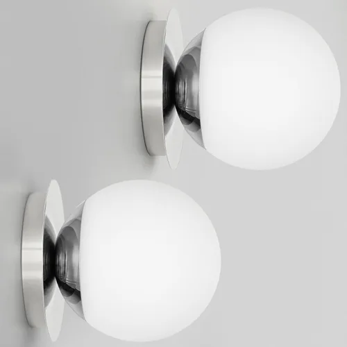 Vista 13 de 1 aplique de pared negro mate, moderno aplique de baño con vidrio de globo lechoso, lámpara de pared para espejo de baño, sala de estar, pasillo
