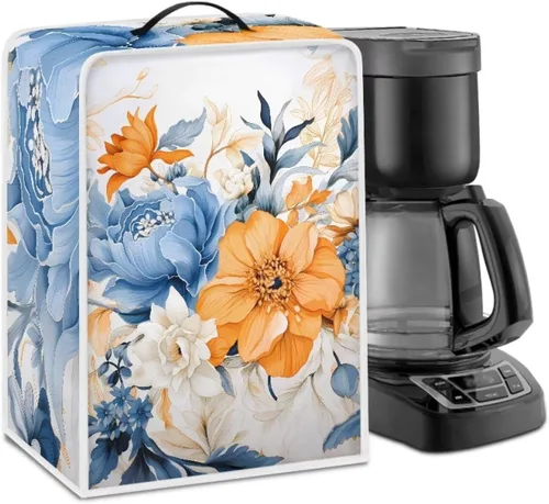 Vista 31 de Cubiertas para máquina de café con mango superior, resistentes a las manchas, para mezclador, compatible con la mayoría de cafeteras