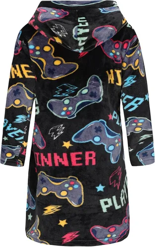 Vista 66 de E.W Apparel Bata de baño de forro polar con capucha para niños, bata suave y mullida para niños pequeños