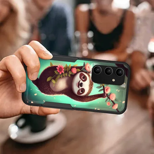 Vista 431 de Funda para Galaxy A14 5G, resistente de doble capa híbrida de policarbonato duro, goma suave, a prueba de golpes, funda protectora resistente
