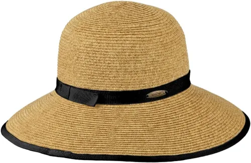 Vista 7 de Panama Jack Sombreros de sol para mujer - Pajita trenzada de papel, estilos surtidos Visera solar enrollable natural