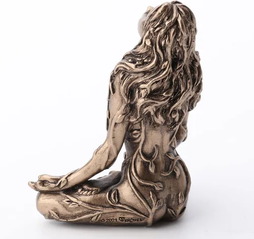 Vista 4 de Veronese Design 2.5" Madre Tierra Gaia Sentado Lotus Pose