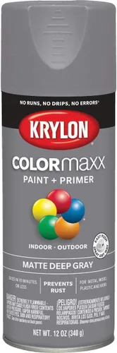 Vista 74 de Krylon K05554007 COLORmaxx Pintura en aerosol y base para uso en interiores y exteriores, color almendra satinada, 12 onzas (paquete de 1)