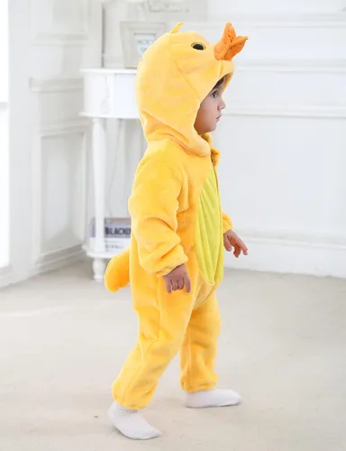 Vista 8 de BJWEO - Lindo disfraz para bebé, niñas y niños pequeños y recién nacidos, disfraz de Navidad, Halloween, enterizo de invierno, piyamas de cosplay