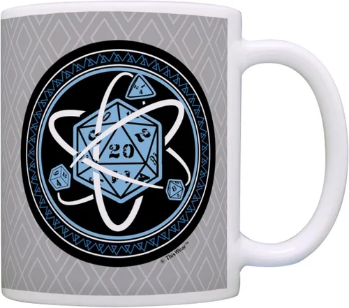 Vista 10 de Gaming Gifts D20 Dice Roll Critical Fail The Dark Elf Laughs Crit Fail Dados Taza Negro 15oz - Elfo Oscuro