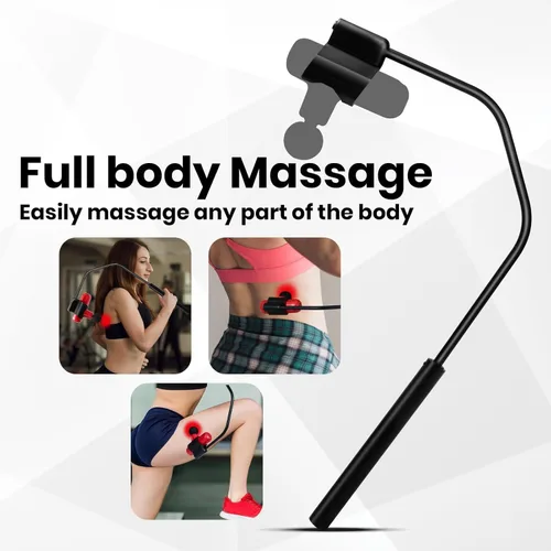 Vista 3 de Soporte para Pistola de Masaje para la Espalda, Compatible con la Mayoría de Pistolas de Masaje Súper Mini, para Áreas de Difícil Acceso