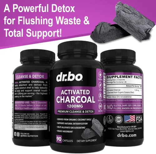 Vista 9 de DR. BO Kidney Cleanse Detox y carbón activado – Extracto natural de arándano y Uva Ursi para apoyar la salud de los riñones, la vejiga y el tracto