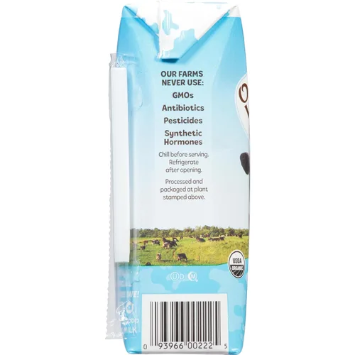 Vista 3 de Organic Valley, Cajas de leche, 1% de leche estable, aperitivos saludables, 8 onzas líquidas (paquete de 24)