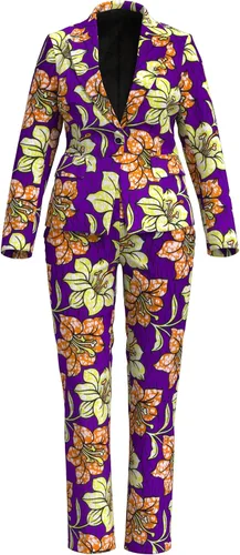 Vista 15 de XIAOHUAGUA Trajes africanos para mujer, conjunto de 2 piezas con estampado de Ankara Fs1496