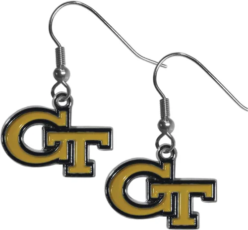 Vista 6 de Siskiyou Sports NCAA unisex-adult Chrome Dangle Earrings