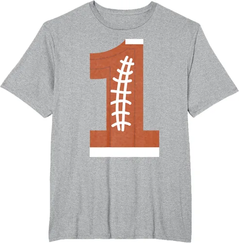 Vista 40 de 1st Birthday Football Ball Boys Camiseta de regalo de 1 año Negro
