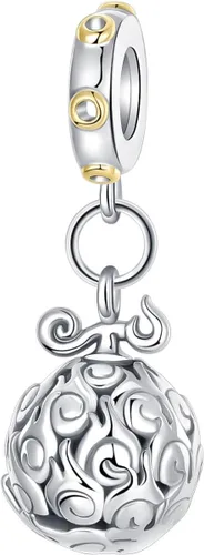 Vista 36 de Dije de girasol con diseño de estrella y luna y elefante para pulsera, collar de plata de ley 925, dijes de corazón de amor para mujer, regalo