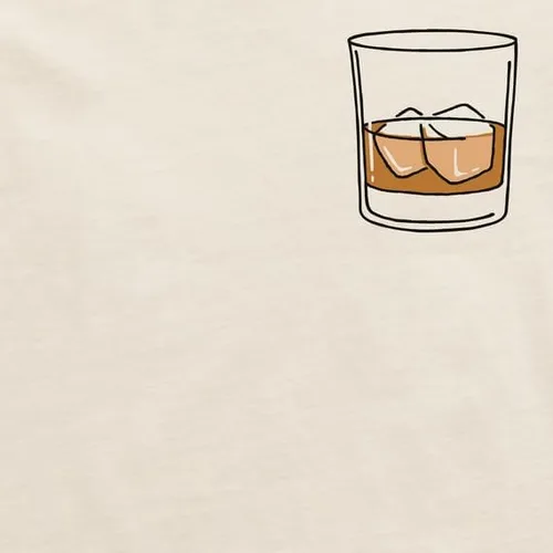 Vista 2 de Life is Good. Camiseta para hombre Clean Whisky Glass Crusher, Masilla Blanca