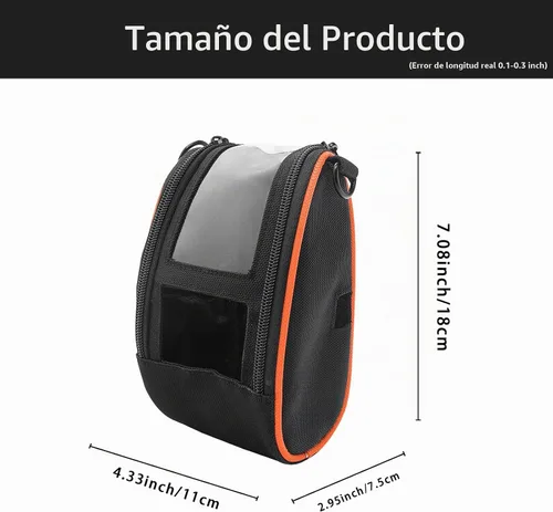 Vista 5 de Para Zebra QLN220 & ZQ610 Estuche de transporte portátil para impresora térmica con correa para el hombro Naranja