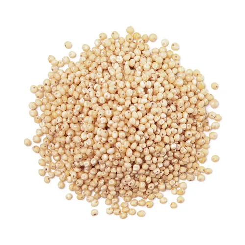 Vista 3 de Food to Live Sorgo de grano entero orgánico sin gluten, 1 libra - Granos blancos sin transgénicos. Semillas milo. Vegano, Escoba de maíz a granel.