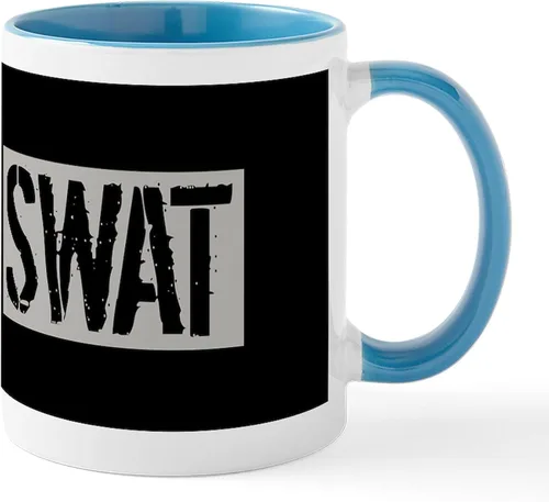 Vista 75 de CafePress Taza de café de cerámica de 11 oz (11.0 fl oz) de Police Mom