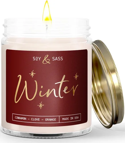 Vista 11 de Vela de pino, velas perfumadas de pino, velas de Navidad perfumadas – Vela de soja 'Pine Tree', con agujas de abeto, cedro cálido y sándalo