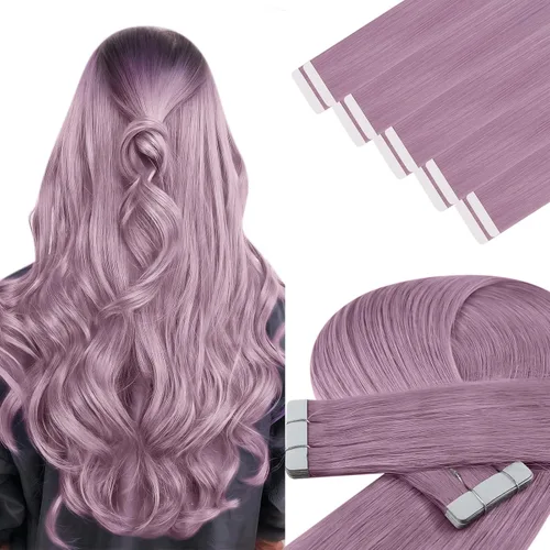 Vista 44 de YoungSee Extensiones de Cabello Humano con Cinta Balayage Extensiones de Cabello con Cinta Marrón Oscuro Extensiones de Cabello con Cinta Ombre